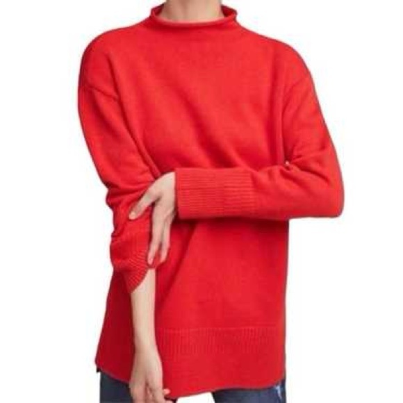 ANTHROPOLOGIE MOTH | saskia mock neck | size xs - Picture 1 of 6